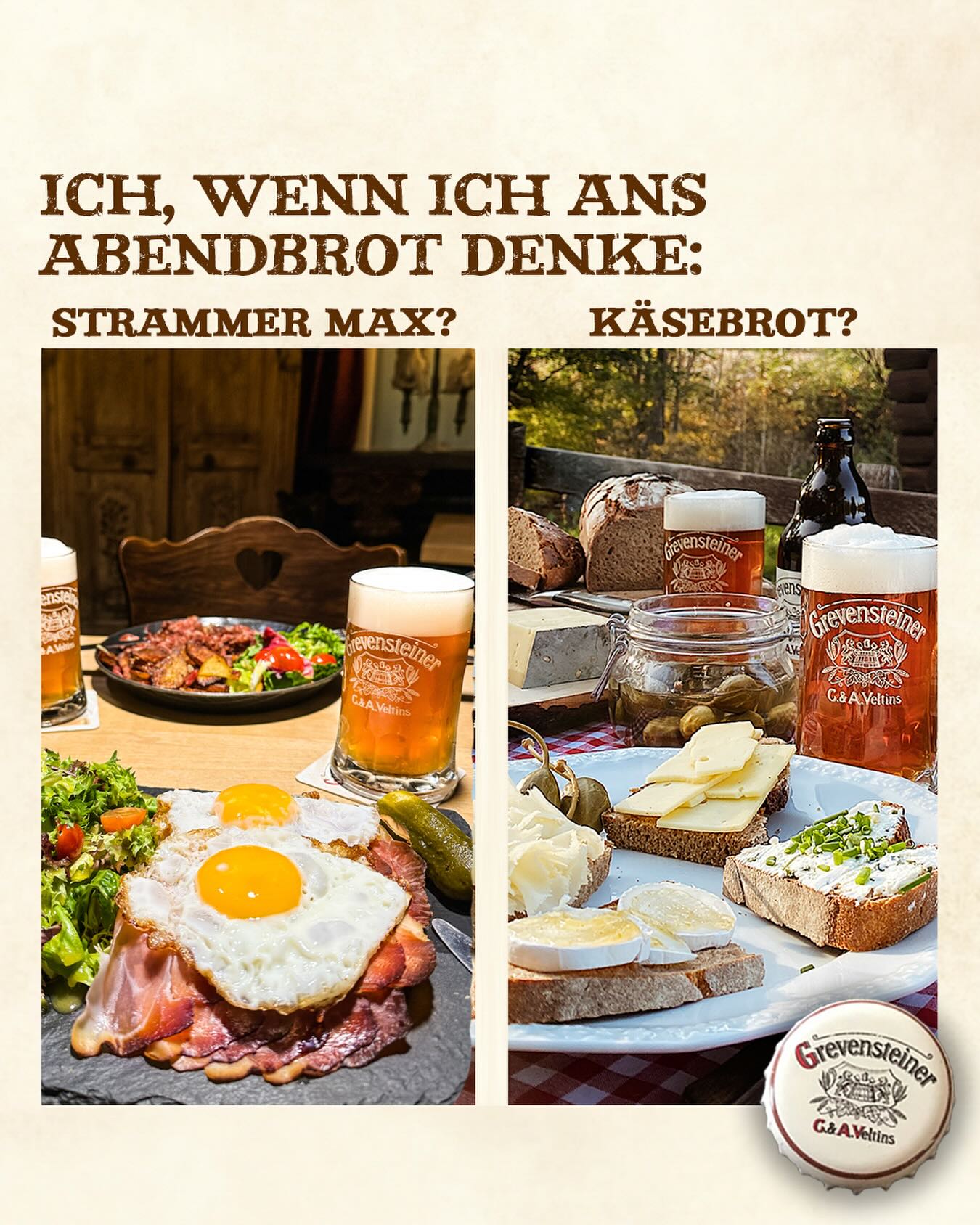 Egal, Hauptsache ein Grevensteiner dazu. 🍻😉
#grevensteiner #landbier #grevensteinerbeer #wanderlust