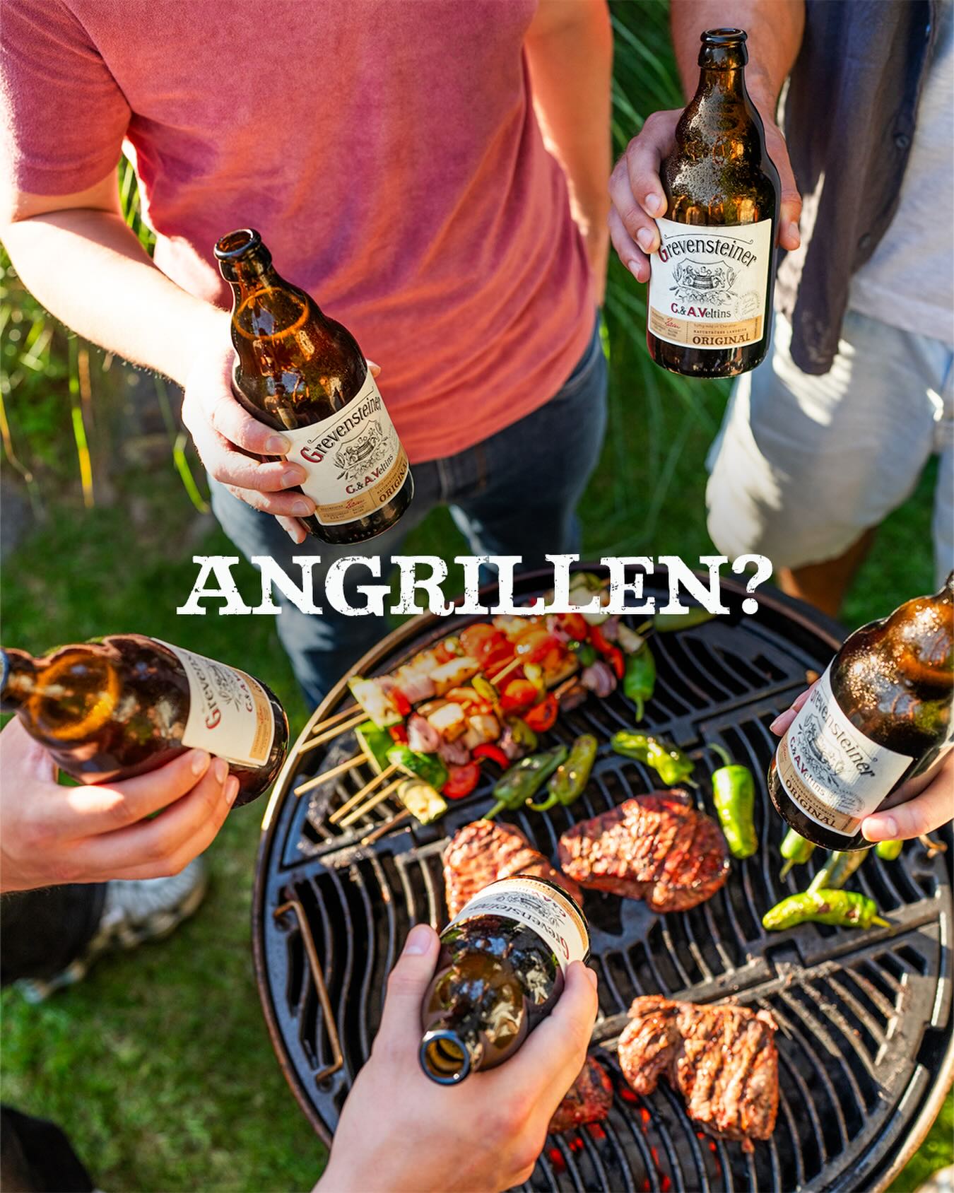 Wetter: sonnig ☀️ Grill: heiss 🔥 Grevensteiner: kühl 🍻 Bereit fürs Angrillen! 
#grevensteiner #landbier #grevensteinerbeer #wanderlust #angrillen